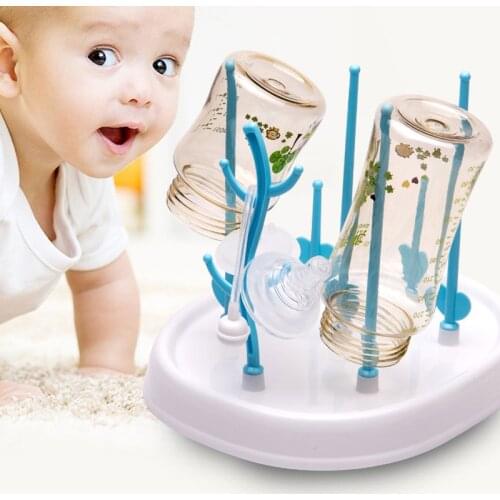 Baby Bottle Drying Rack Simple Tree Shape Cleaning Dryer Drainer Detachable Useful Infant Milk Cup Nipple Pacifier Holder