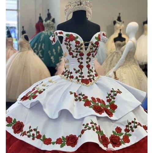 Real Photo vestidos de xv años 2020 Quinceanera Dresses with 3D Flowers Embroidery Ball Gown Sweet 16 Dress