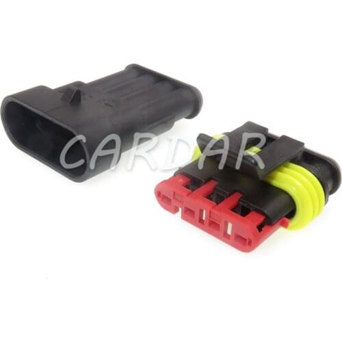 1 Set 4 Pin 282106-1 282088-1 Superseal Automotive Connector Electric Connectors And Sealed Waterproof Auto Socket