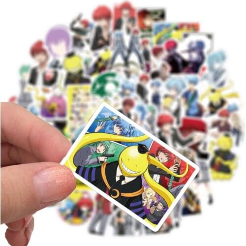 10/50Pcs/Lot Japanese Anime Assassination Classroom Stickers for Car Laptop Bicycle Backpack DIY Waterproof Toy Sticker Decal