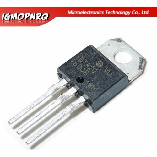 5pcs BTA20-600B BTA20 BTA20-600 Triacs 20 Amp 600 Volt TO-220 new original