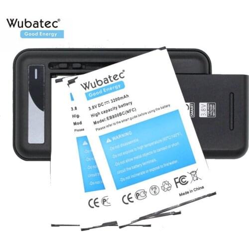 3x Note3 3200mAh B800BC NFC Battery + Wall Charger for Samsung Galaxy Note 3 N9000 N9002 N9005 N9006 N900A N900P N900T N900K