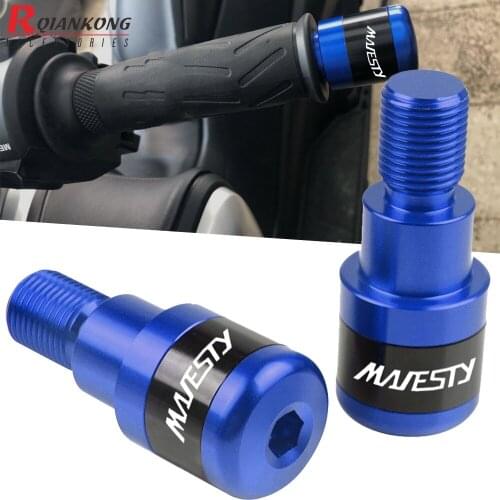 For Yamaha Majesty 400 2004-2011 2010 Motorcycle Handlebar Grips Slider Cap Plug Aluminum Handle Bar End FZS1000 FAZER 2001-2005