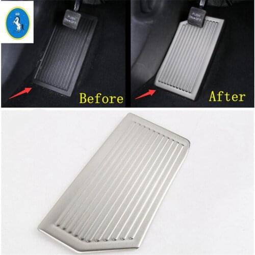 Yimaautotrims Auto Accessory Left Foot Rest Pedal Panel Frame Cover Trim 1 Piece Fit For Hyundai Tucson 2016 2017 2018 2019 2020