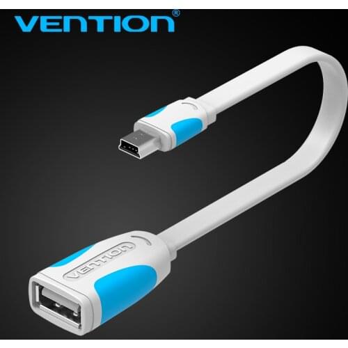 Vention Mini USB 2.0 OTG Cable Mini USB Otg Data Cable Adapter 10cm/25cm male to female for Tablet PC/MP3/Cellphone /GPS