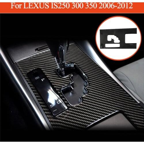 For LEXUS IS250 300 350 2006-2012 Car Gear Shift Box Panel Decoration Stickers Carbon Fiber Interior Accessories