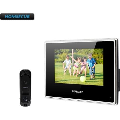 HOMSECUR 7" Wired Video&Audio Smart Doorbell Hands-free Home Intercom+for Security BC041-B+BM718-B