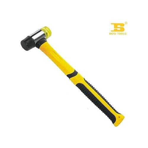 Bosi Tool 40mm Double Color Fiberglass Handle Two-Way PVC Mallet