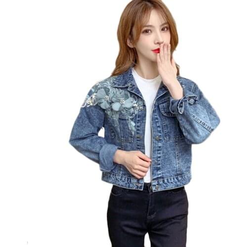 2021 New Spring Autumn Denim Jacket Women Korean Loose Casual Basic Outerwear Student Female Short Bomber Jackets Ropa De Mujer