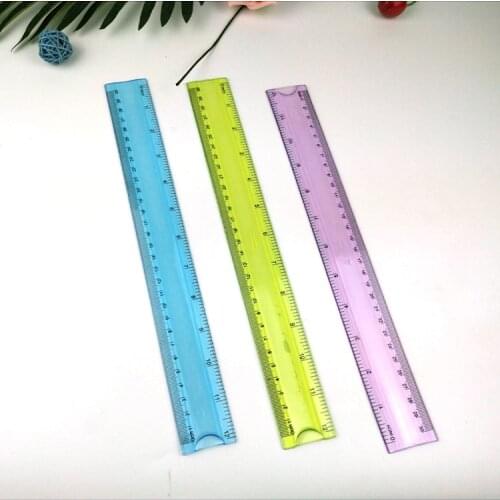 Soft Ruler Multi Colour Student Flexible Ruler Tape Measure 20cm 30cm(8\12inch) Straight Ruler Office School Supplies