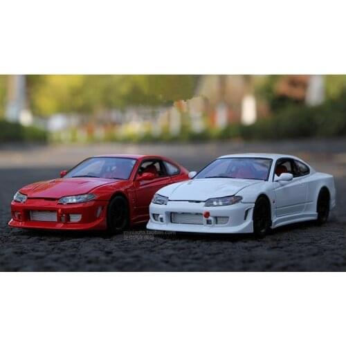 High simulation 1:24 Silvia S15 alloy car model,3 door car model,advanced collection gift ornaments,free shipping