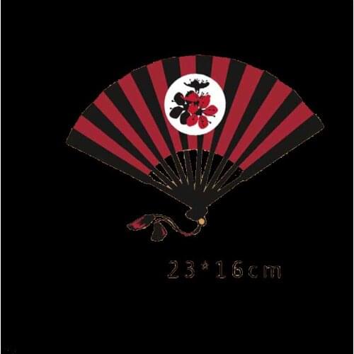 Fashion Sakura Fan Diy For Parent-Child Thermo Stickers T-Shirt Washable Heat Transfer Mom Baby Parches Iron On Transfer