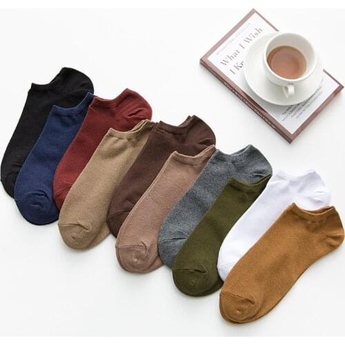 Spring Summer men socks Ankle Soft Comfortable Breathable Socks Men Casual Solid Short Male Socks boutique short wholesale 1Pair
