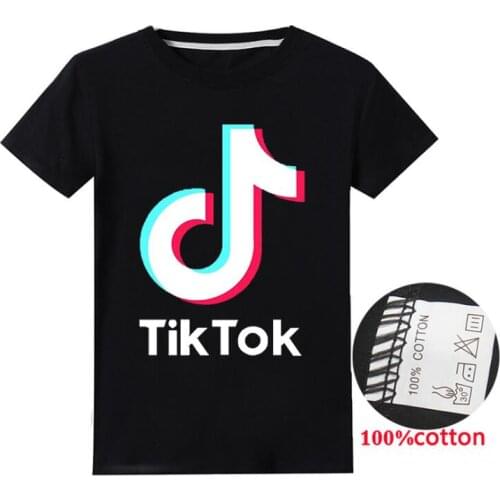 2021 Summer New Childrens Cartoon TIK TOK 3D T-shirt Clothing Cartoon Cute Pattern Boy Girl Baby Clothing Short Sleeve