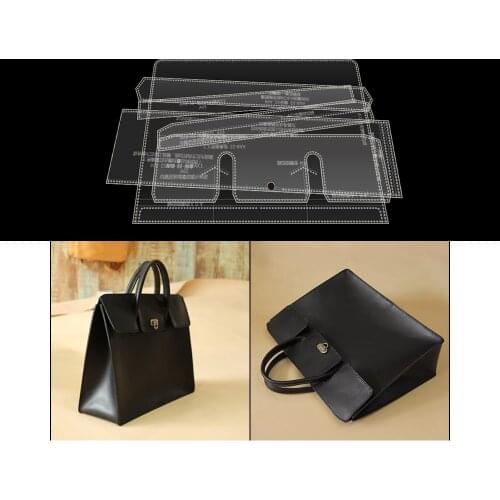 New Kraft paper template Acrylic Leather Template DIY leather sewing pattern template for handbag