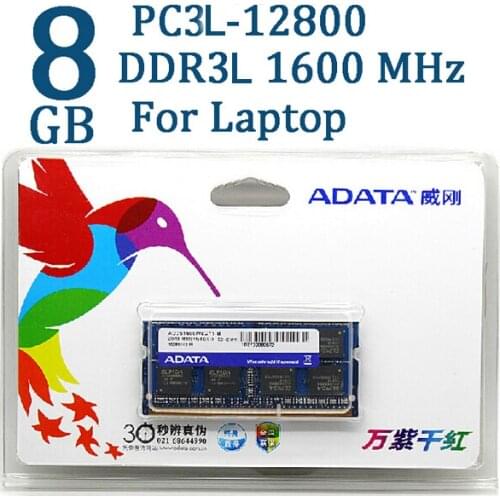 ADATA DDR3 DDR3L 4GB 8GB 1600MHz Ram Memory 204 Pin SO-DIMM 1333 PC3L-12800 PC3 For Acer SAMSUNG Dell HP Lenovo ThinkPad Laptop
