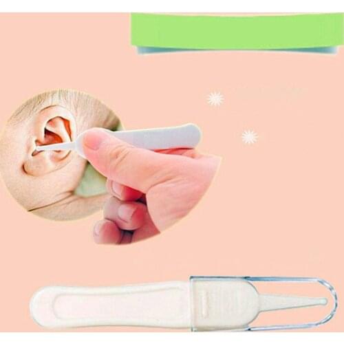 Portable Baby Dig Booger Clip Ear Nose Navel Clean Tweezers Safe Forceps Cleaning Tool Safety Infants Supplies