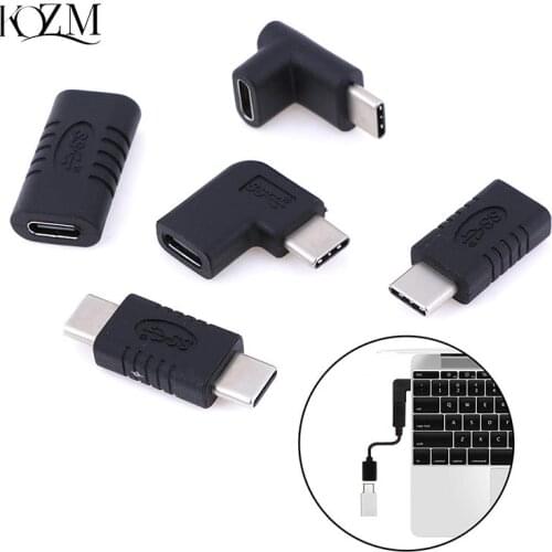 Right Angle USB 3.1 Type C Male to Female USB-C Converter Adapter