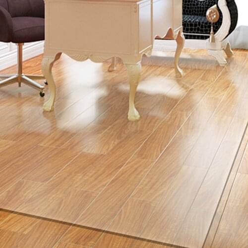 Rectangle Hall Home Office Practical For Carpet Chair Mat Anti Scratch Hotel Living Room Floor Protector PVC Transparent Solid