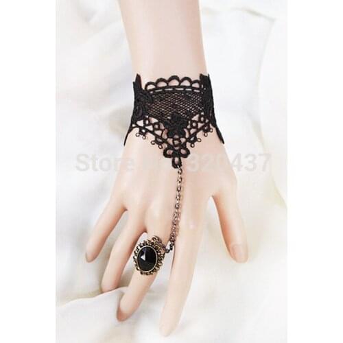 Luxury Vintage Bracelet Crystal Bracelets For Women Charm Embroidery Lace Bride Trims s10