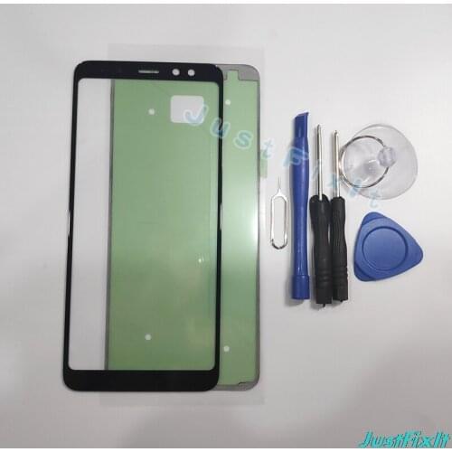 10 pcs/lot For Samsung Galaxy A8 2018 A530F Touch Screen Panel Front Outer Glass Lens Cover Replacement