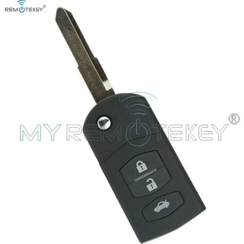Replacement Remote Car Key Transmitter Shell 3 Button for VISTEON Tr for Mazda 6, 3 remtekey