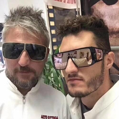 2020 New Fashion Style Oversized Gradient lens Sunglasses Women Four Lens Brand Design Sun Glasses Female Oculos De Sol UV400