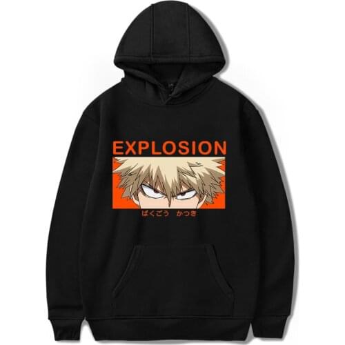 My hero academia Hoodies Men Women Sweatshirts Autumn Hip Hop Hooded Suitable Hoodie Casual Boys Girls Black Tracksuits Pullover