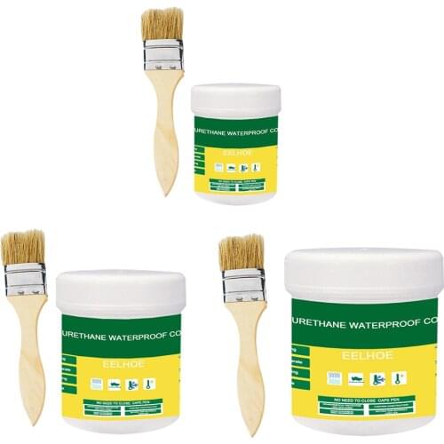 Waterproof Sealant Paste Repair Broken Surfaces Home House Sealer Mighty Transparent Paste Coating Paste With Brush