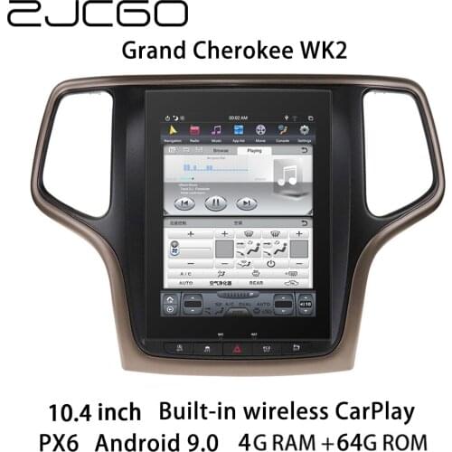 Car Multimedia Player Stereo GPS DVD Radio Navigation NAVI Android Screen for Jeep Grand Cherokee WK2 2011~2020