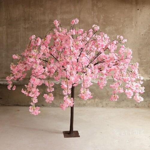 1.2M Tall 1.4M Wide Cherry Flowers Tree Simulation Fake Peach Wishing Trees Art Ornaments and Wedding Centerpieces Decorations