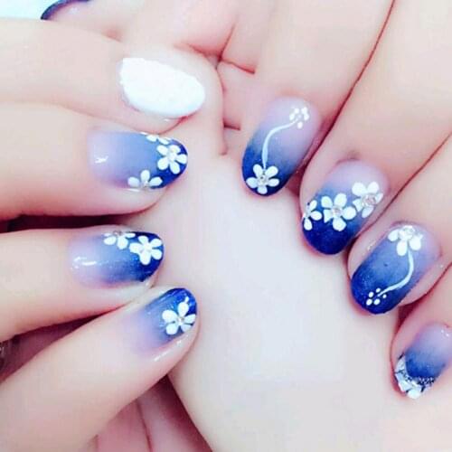 1 Set Stylish Nail Sticker Ultra Thin Plastic Floral Print Delicate Nail Art Tools Manicure Salon Stickers Accessories