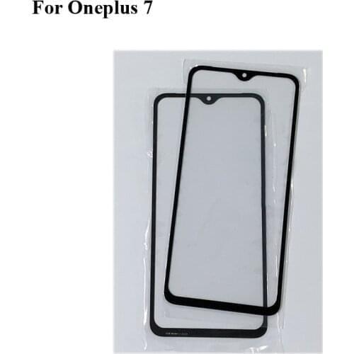 2PCS For Oneplus 7 Touch Screen 1+7 Glass Digitizer Panel Front Glass Sensor Oneplus7 Without Flex One plus 7 6.41"