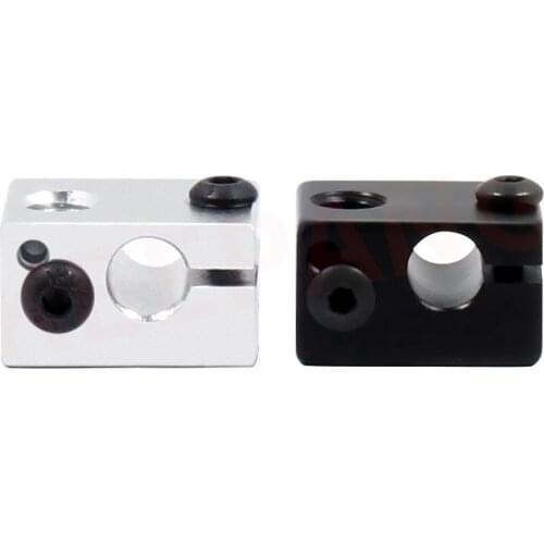 2pcs New Version e3d V5 V6 Volcano Heated Block 20*16*12MM M6 for J-head Hotend Bowden/Direct Extruder Reprap 3D Printer Parts