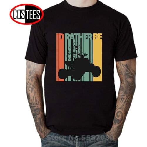 2020 Trend ATV Retro I'd Rather Be Quad Biker T shirt men Vintage Offroad Quad Motorcycle T-shirt All Terrain Vehicles tee shirt