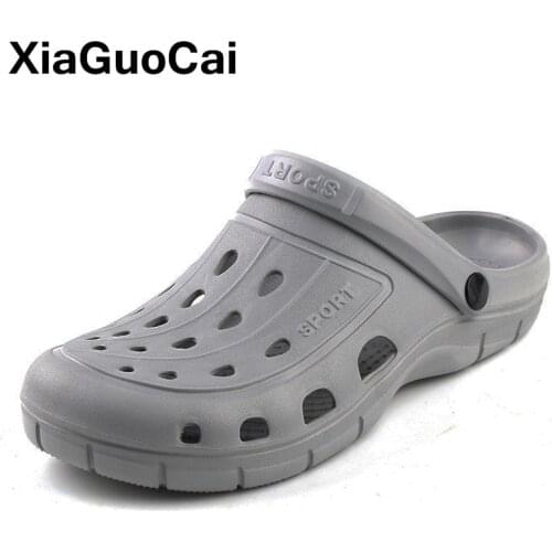 2020 Summer Mens Clogs Quick Dry Casual Home Slippers Male Garden Shoes Cheap Beach Sandals Mules Antiskid Bathroom Slipper