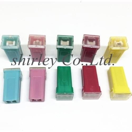 5kinds*4pcs=20PCS Car Straight Female Terminals Link PAL Fuse Blade Fuses 20A 30A 40A 50A 60a