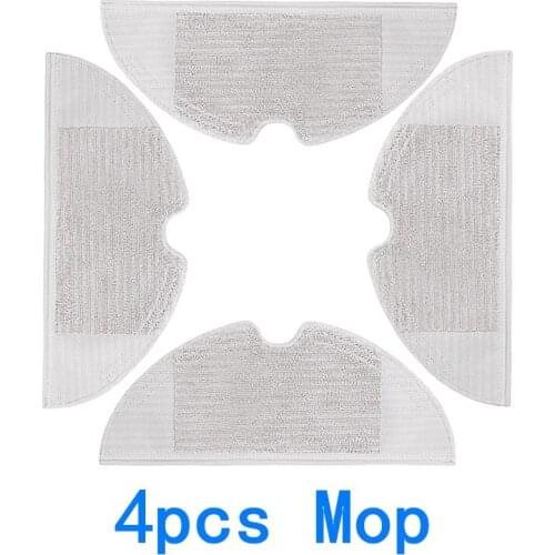 4pcs Mop Cloth Washable Accessories for Xiaomi Dreame F9 DreameF9 Dreame F 9 Robot Vacuum Cleaner Replacements Kits Parts