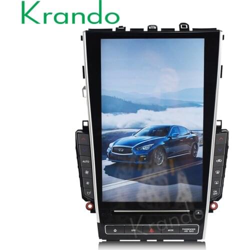 Krando Android 8.1 12.1" Tesla Vertical Screen Car Audio Radio Player for Infiniti Q50 Q50L Gps Navigation Multimedia System
