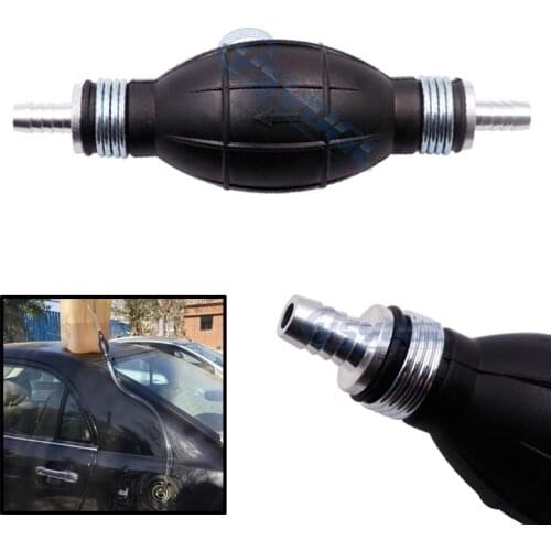 Car Hand Oil Pump Car Ship Hand-squeezed Ball Aluminum Alloy One-way Hand Pump 6/8/10/12mm Gasoline Pump Oil Absorber Diesel Oil