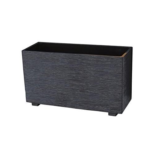 Concrete planters SANTANDER CM80X30X42H black scratched