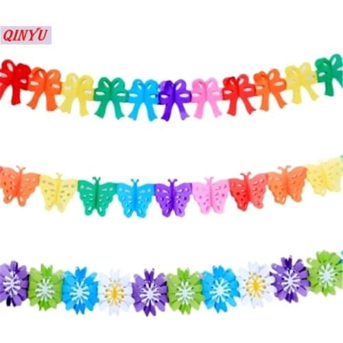 3M Honeycomb Ball Paper Garlands Bunting Home Banner Hanging Paper baby Shower Room Birthday Wedding Decoration Pull Flowers 7z