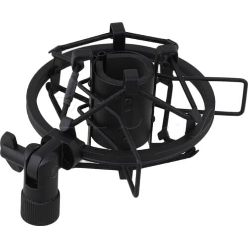 Yibuy Black Mic Shock Mount For Small Diameter Microphone 25mm