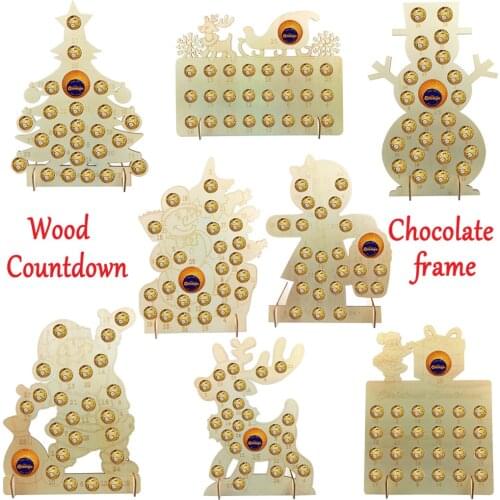 Christmas Snowman Tree Wood Dessert Stands Fruit Plates Chocolate Stand for Wedding Baby Shower Birthday/Tea Party