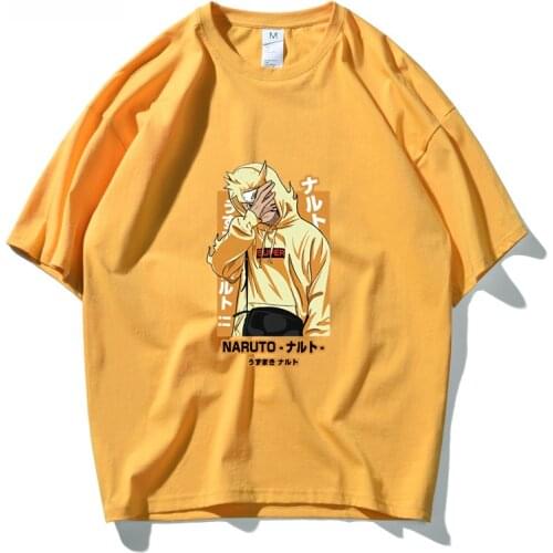 Cartoon T-shirt Mens T Shirts Clothing Anime T Shirts Men Harajuku Streetwear Anime Clothes Naruto Goth Clothes Alternative