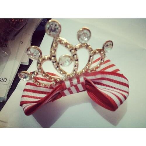 Korean pet hair clip pet crown Dog hairpin pet accessories dog grooming pet supply