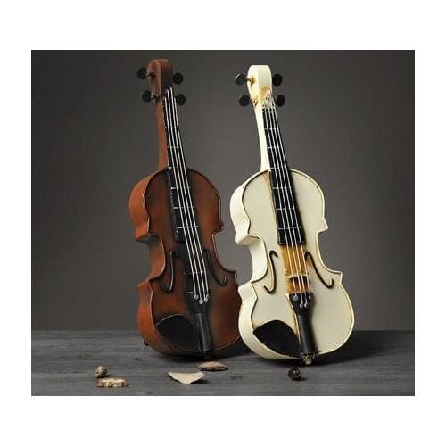 Creative retro violin model display props window clothing store home decoration art artwork romantic new product launch