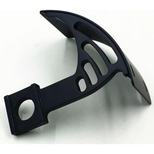 Motorcycle 7" x 4" Swingarm Curve License Plate Bracket Black for Kawasaki ZX 6R RR 636 7R 9R 12R 14R 7 9