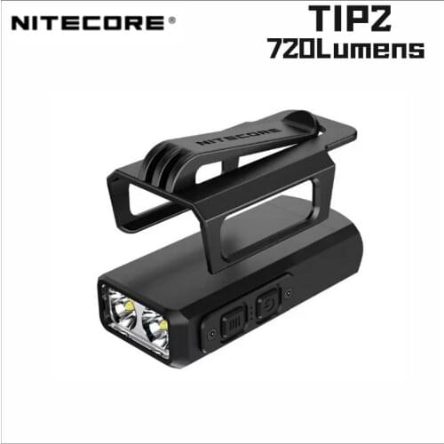 NITECORE TIP2 Keychain Light 720 Lumens Utilizes 2 x CREE XP-G3 S3 LED Rechargeable Dual-Core Magnetic Powerful Torch Flashlight