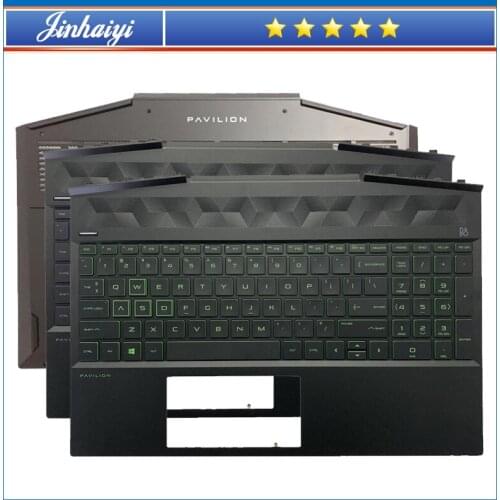 Laptop palm rest keyboard for HP 15-DK TPN-C141 L57593-001 L57595-001 L57596-001 bottom case L56255-001 bottom cover